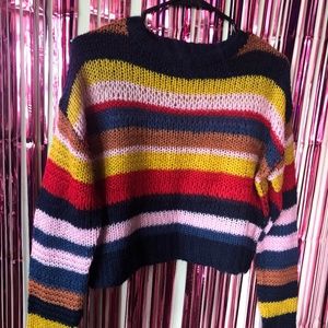 Rainbow Striped Sweater